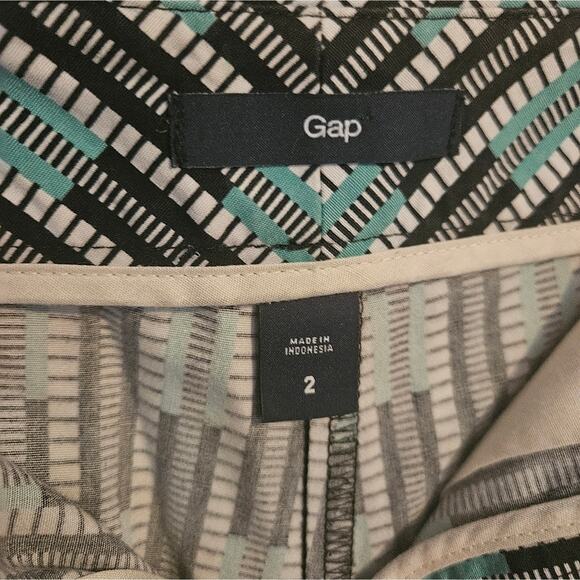 GAP woman's chino style shorts Navy blue and light blue size 2 - Picture 3 of 3